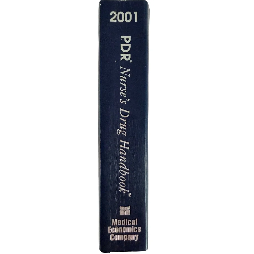 PDR Nurse's Drug Handbook 2001 Edition Medical Reference Softcover Book Blue